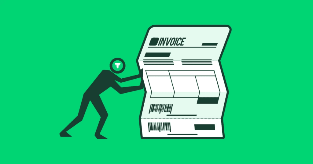 Illustration of an invoice