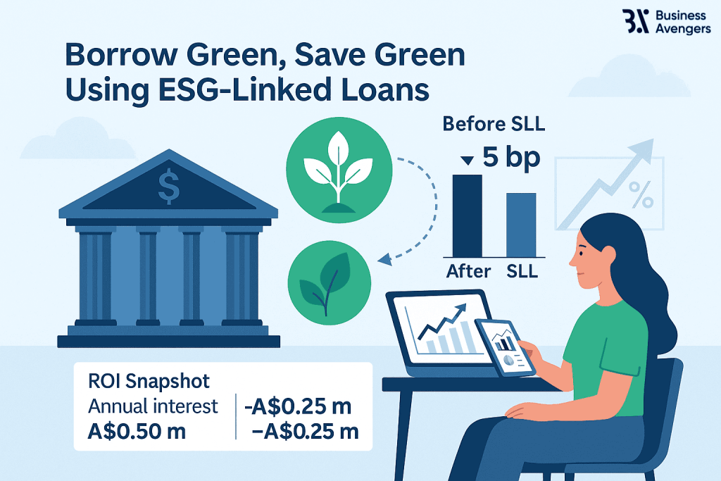CFO advisory services using ESG-linked green loans for financial strategy